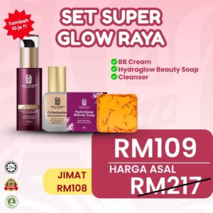SET SUPER GLOW RAYA (CLEANSER)